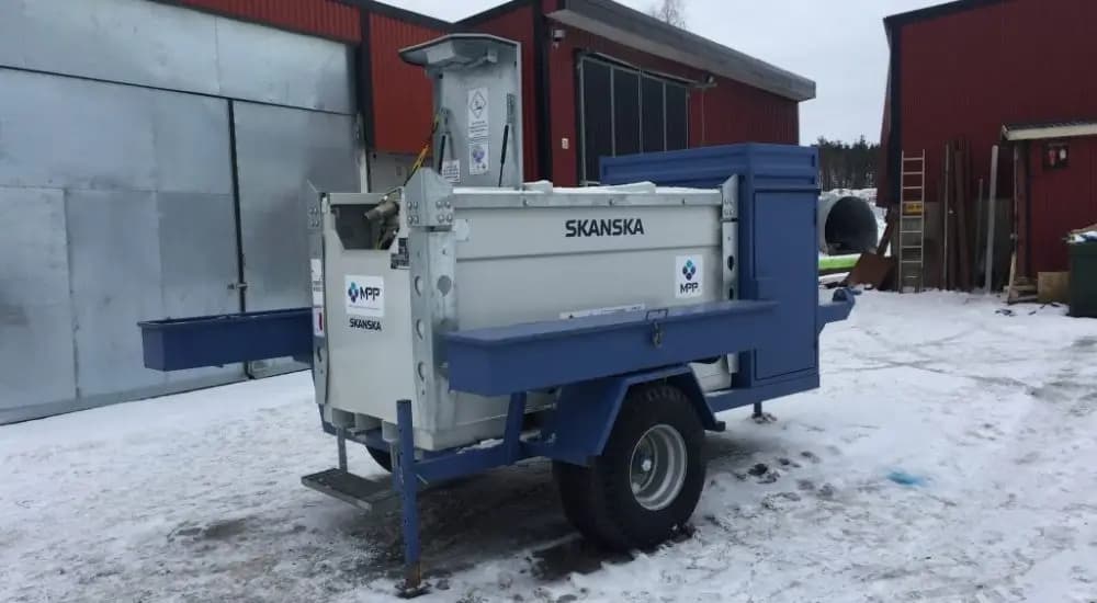Transporttank på traktorsläp, 2 m³
