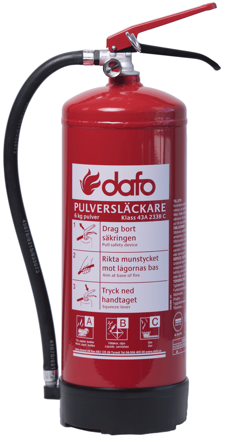 Fire extinguisher, powder 6kg